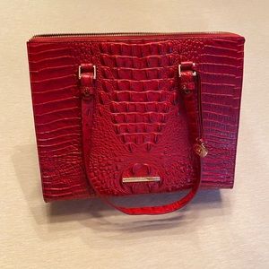 Brahmin Cranberry Red Large Tote